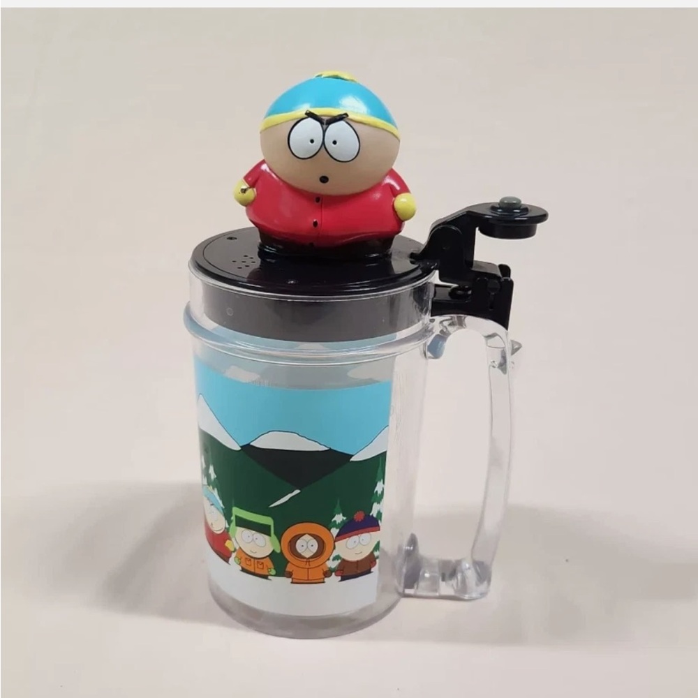 1998 Vintage South Park Talking Mug Cup Cartman I'm Not Fat I'm Big-Boned